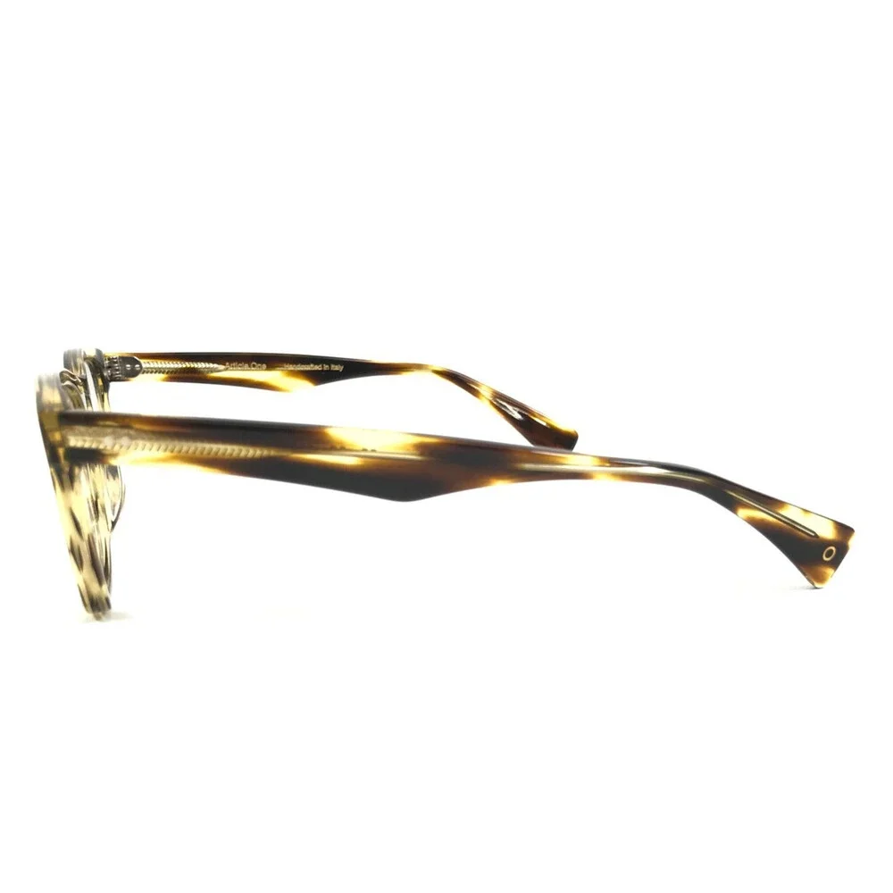 Article One Eyeglasses Frames Whitmore 30 Black Yellow Striped Horn 53-20-145